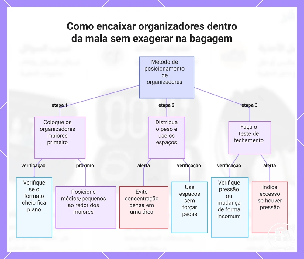 Como encaixar organizadores dentro da mala sem exagerar na bagagem