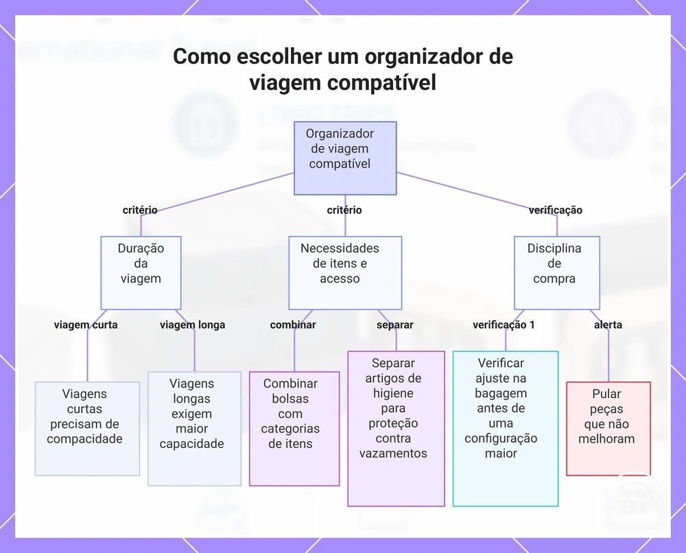 Como escolher um organizador de viagem compatível