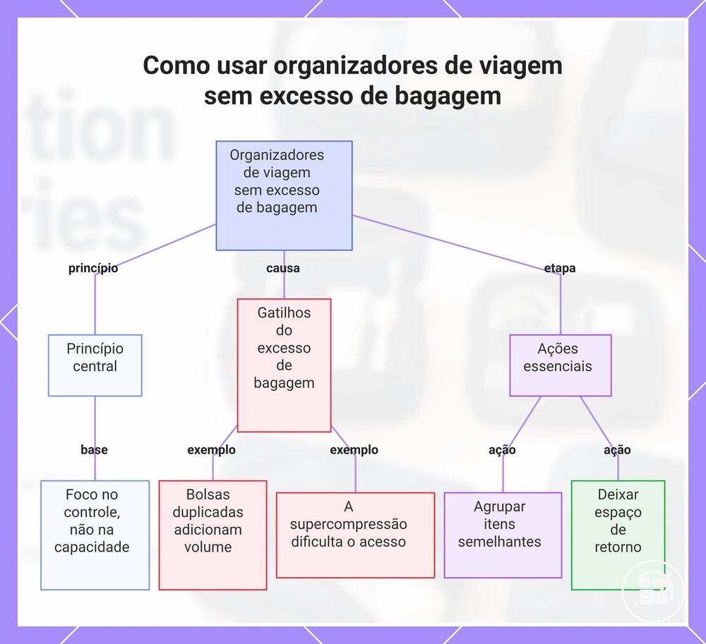 Como usar organizadores de viagem sem excesso de bagagem