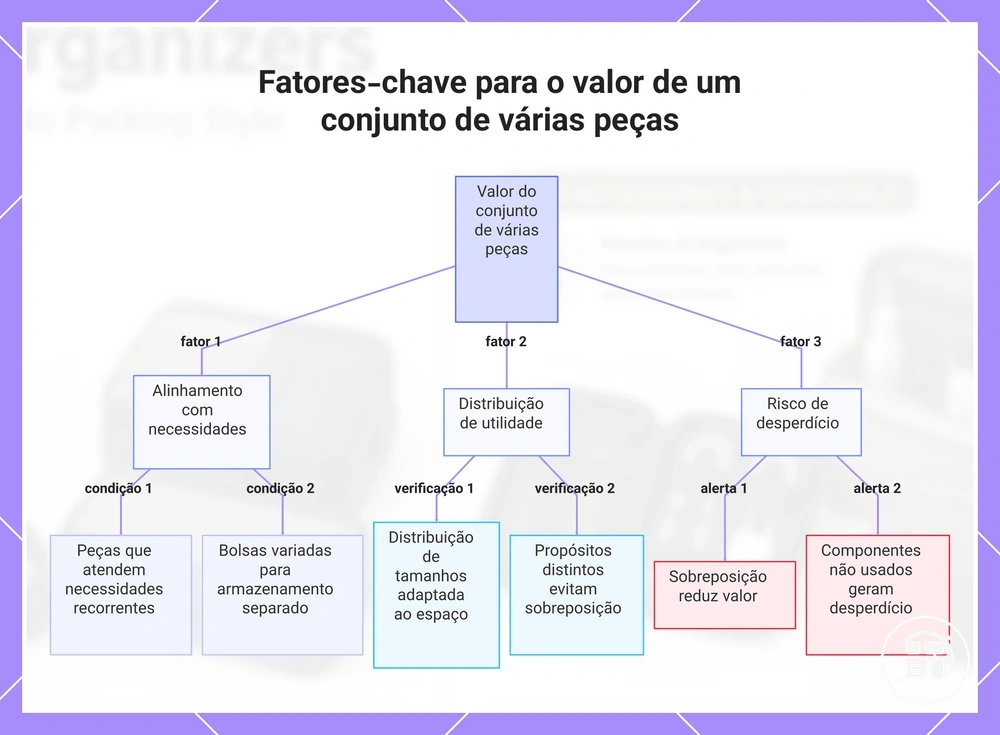 Fatores-chave para o valor de um conjunto de várias peças