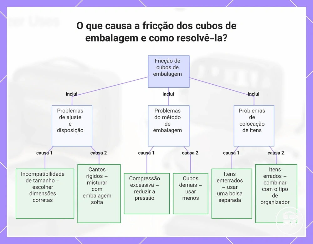 O que causa a fricção dos cubos de embalagem e como resolvê-la?