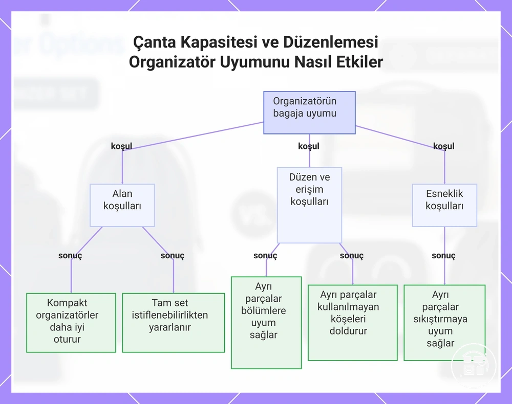 Çanta Kapasitesi ve Düzenlemesi Organizatör Uyumunu Nasıl Etkiler