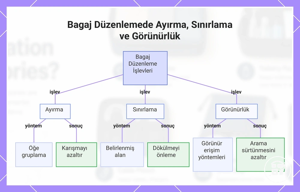 Bagaj Düzenlemede Ayırma, Sınırlama ve Görünürlük