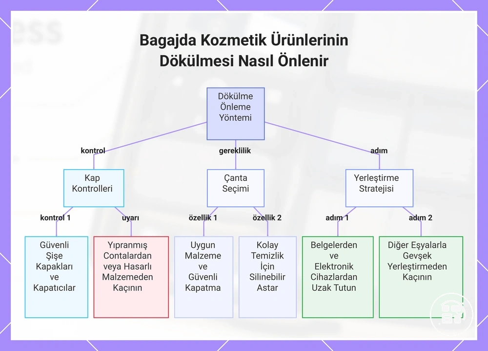 Bagajda Kozmetik Ürünlerinin Dökülmesi Nasıl Önlenir