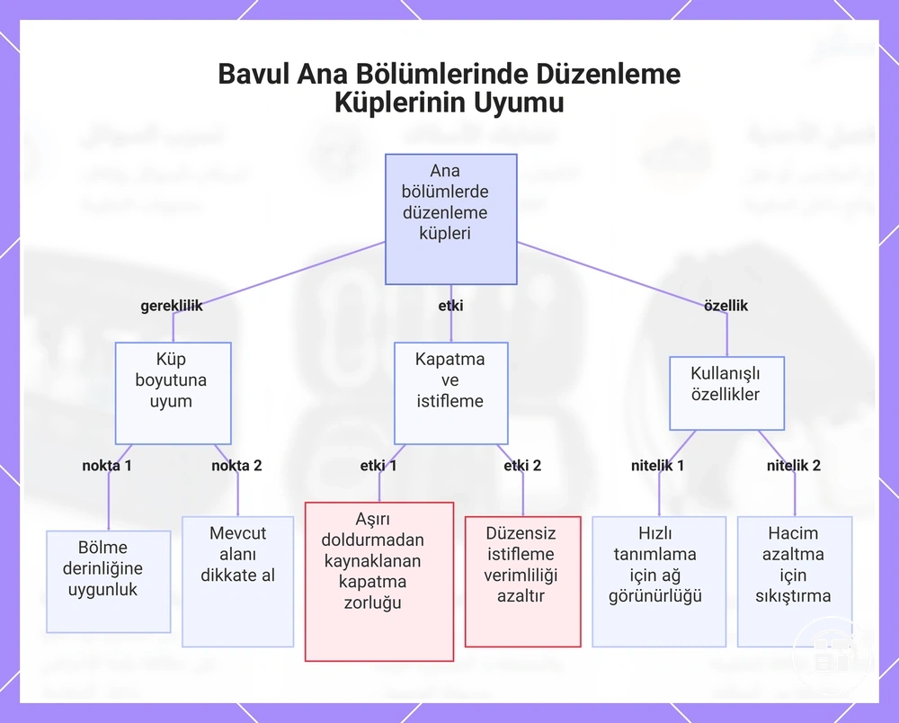 Bavul Ana Bölümlerinde Düzenleme Küplerinin Uyumu