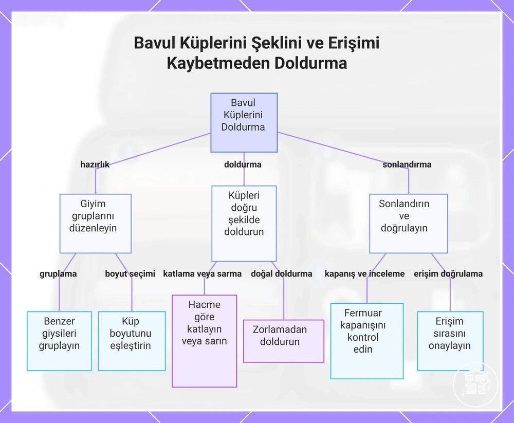Bavul Küplerini Şeklini ve Erişimi Kaybetmeden Doldurma