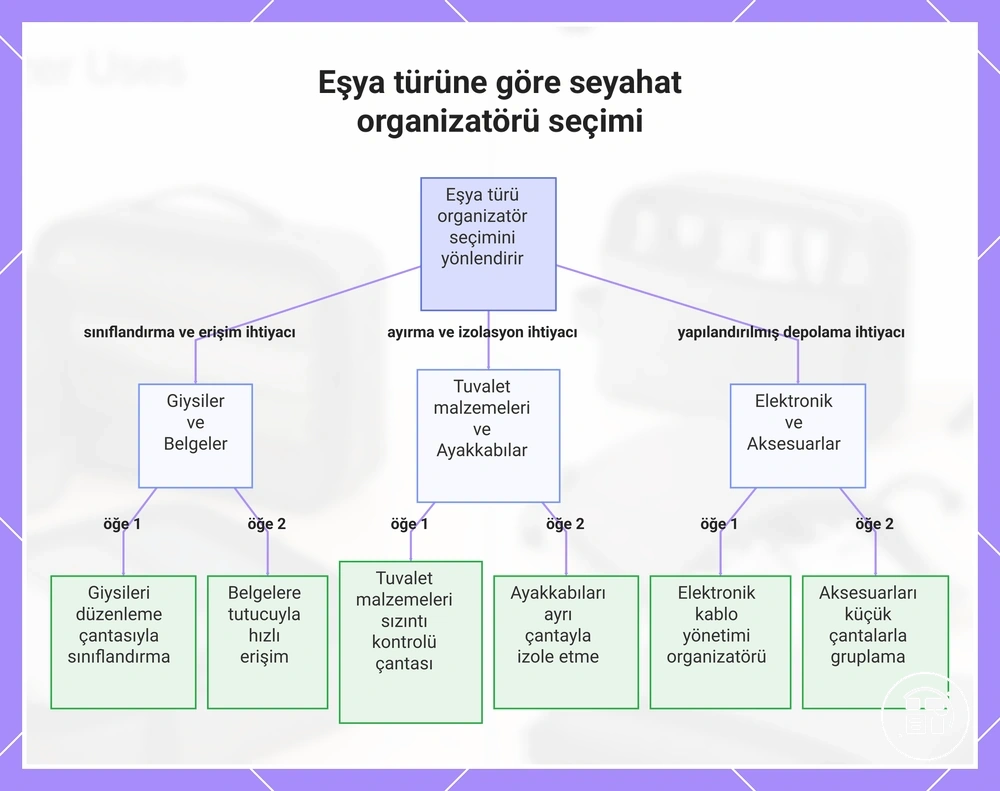 Eşya türüne göre seyahat organizatörü seçimi