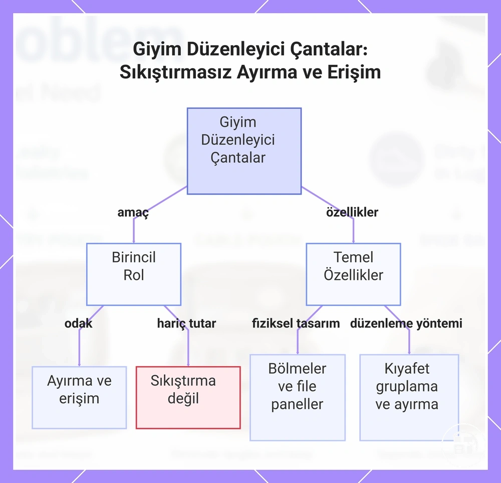 Giyim Düzenleyici Çantalar: Sıkıştırmasız Ayırma ve Erişim