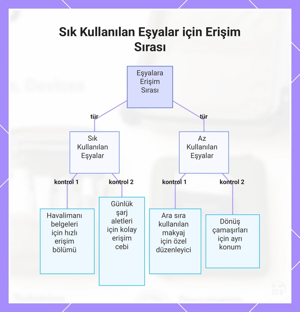 Sık Kullanılan Eşyalar için Erişim Sırası