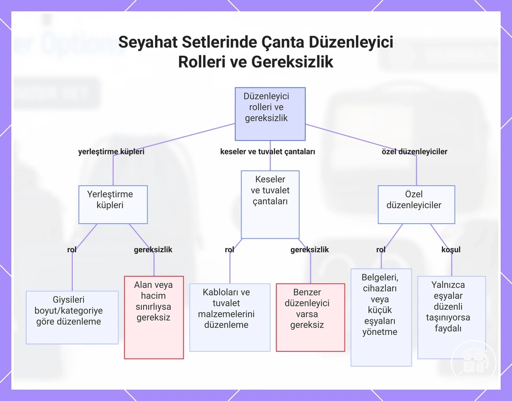 Seyahat Setlerinde Çanta Düzenleyici Rolleri ve Gereksizlik