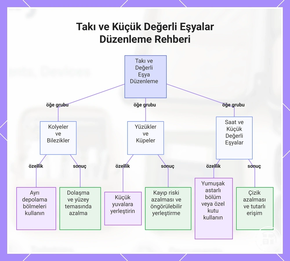 Takı ve Küçük Değerli Eşyalar Düzenleme Rehberi