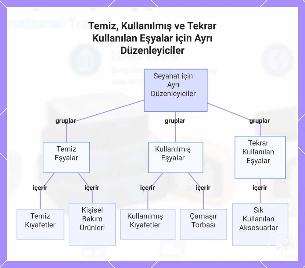Temiz, Kullanılmış ve Tekrar Kullanılan Eşyalar için Ayrı Düzenleyiciler